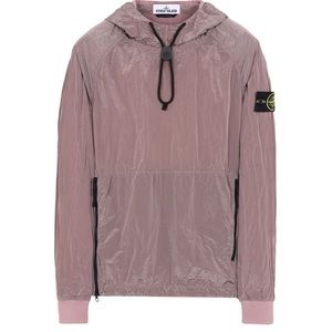 Stone Island Purple Metal Nylon Hoodie